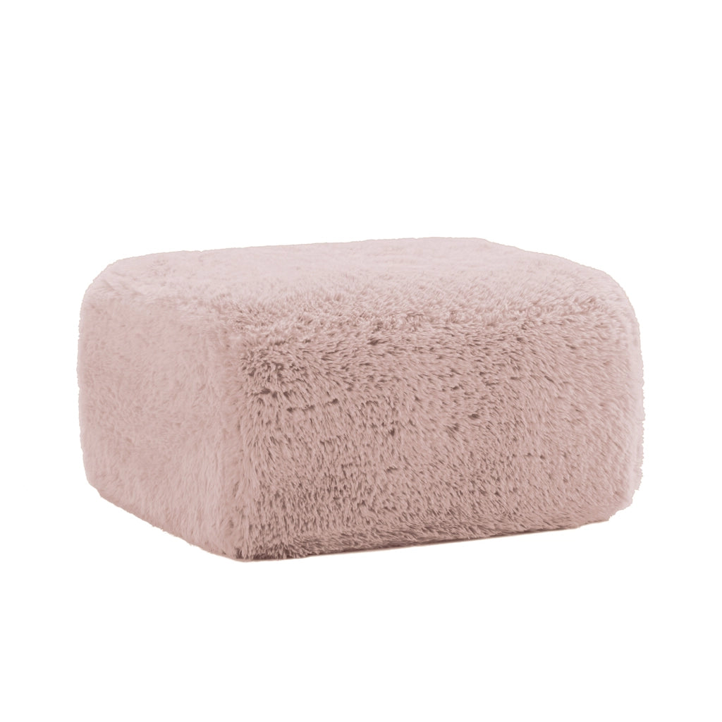 POUF Modulare 24x24x88 cm in tessuto peluche Rosa