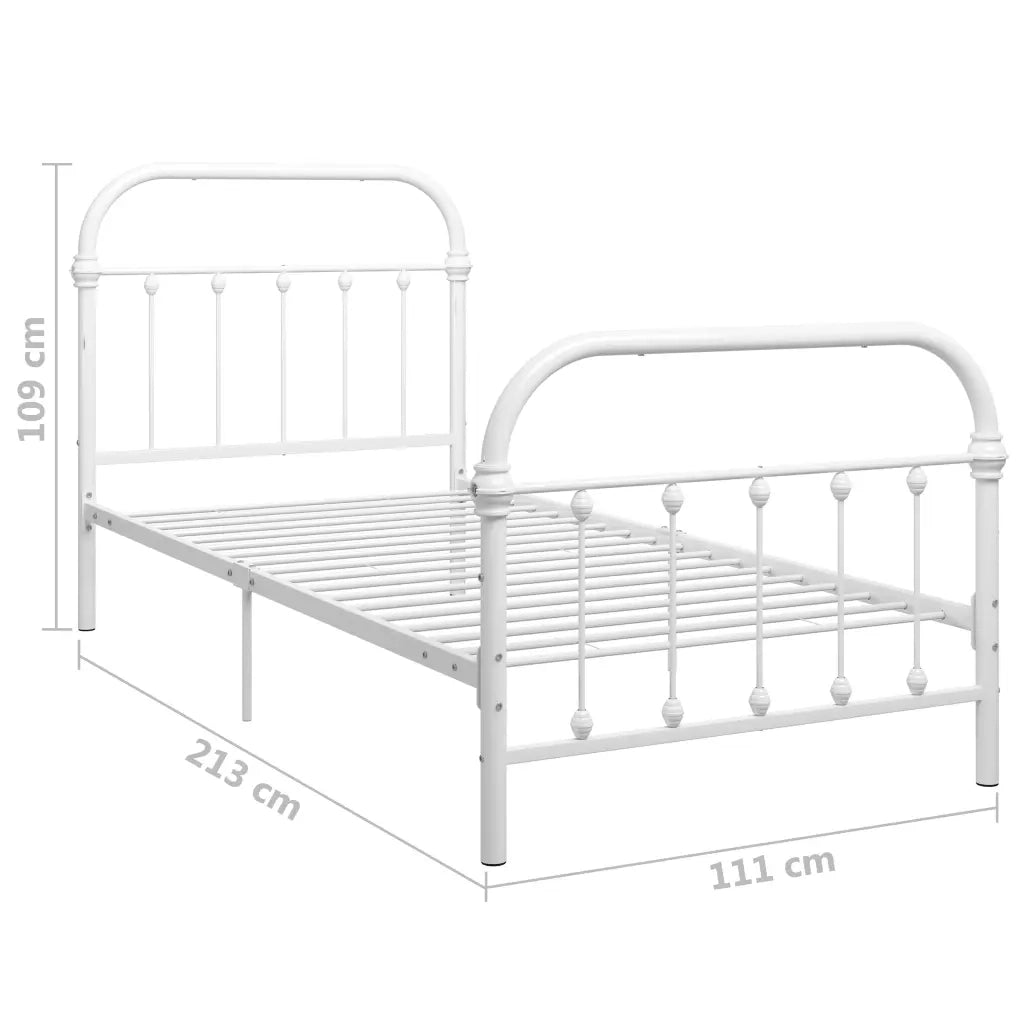 Giroletto Bianco in Metallo 100x200 cm 284493