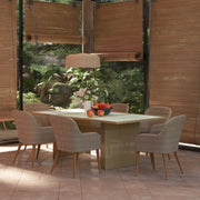 Set da Pranzo da Giardino 7 pz in Polyrattan Marrone 3059484