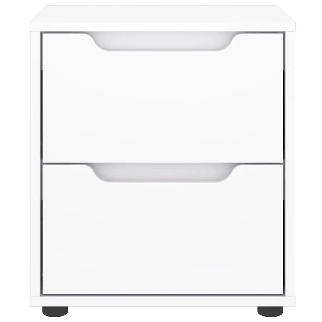 Comodino VISNES Bianco 45x40x50 cm in Legno Multistrato 4108280