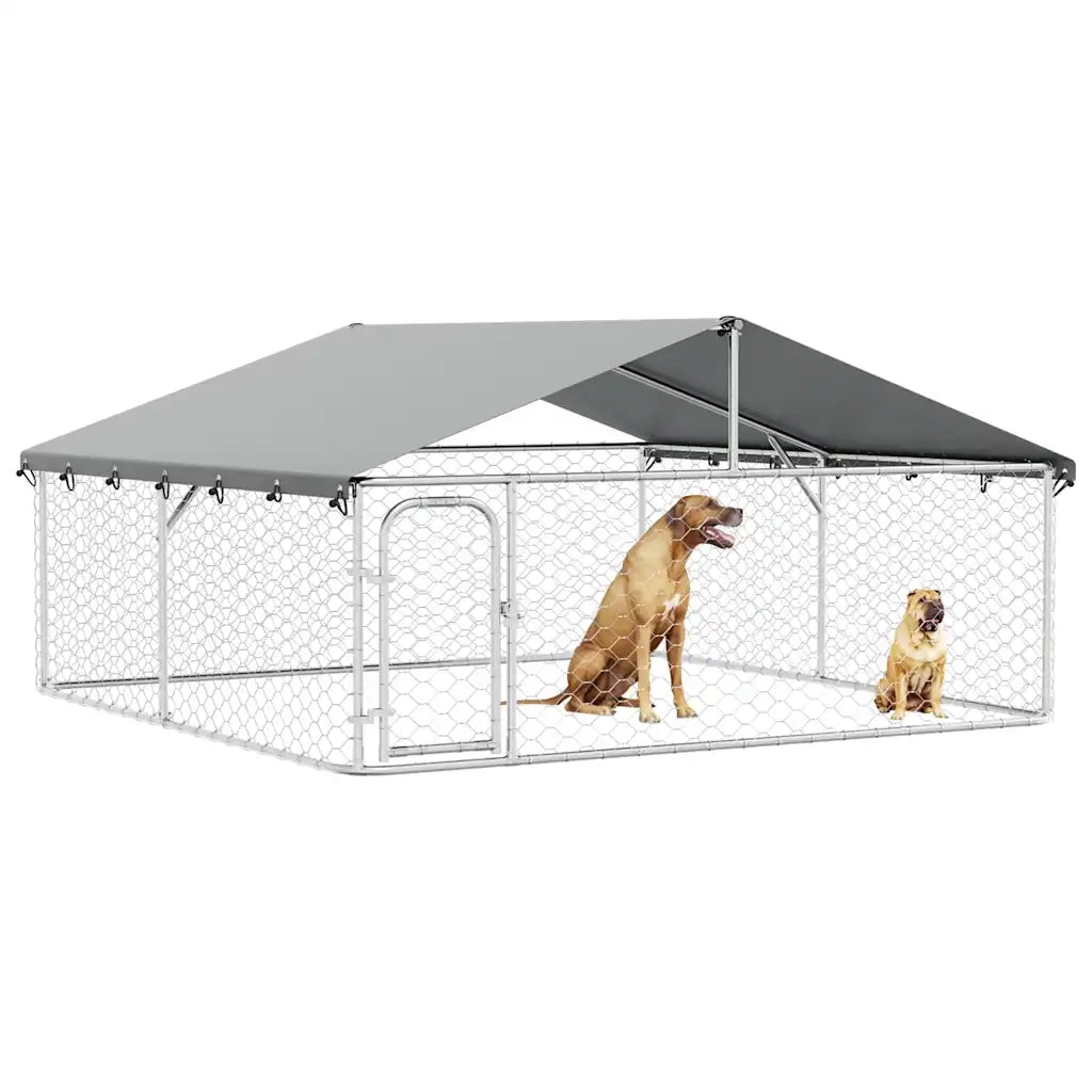 Gabbia per Cani da Esterno con Tetto-Cassa per cani 300x300x150 cm