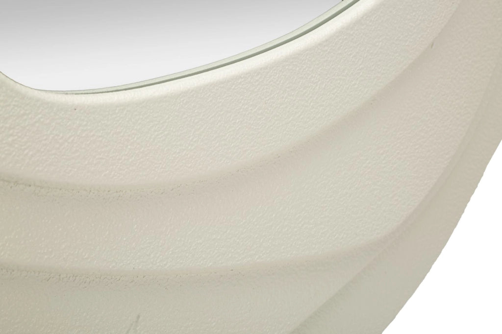 Specchio da Muro Dalia Bianco 90x4x97 cm in MDF e Specchio Bianco