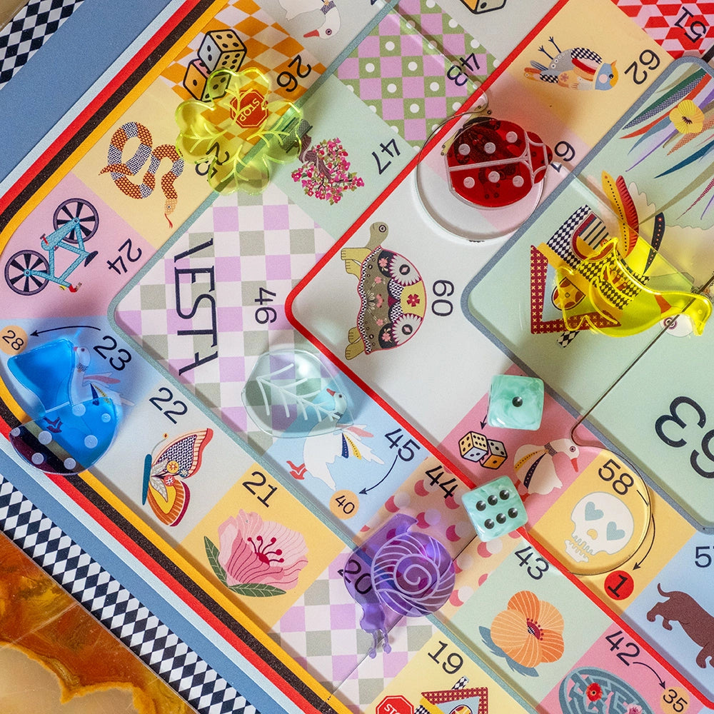 GIOCO DA TAVOLO "VEST'OCA" IN CRISTALLOA CRILICO DECORATO