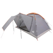 Tenda da campeggio con tetto Grigio e arancione 6 persone 42028654