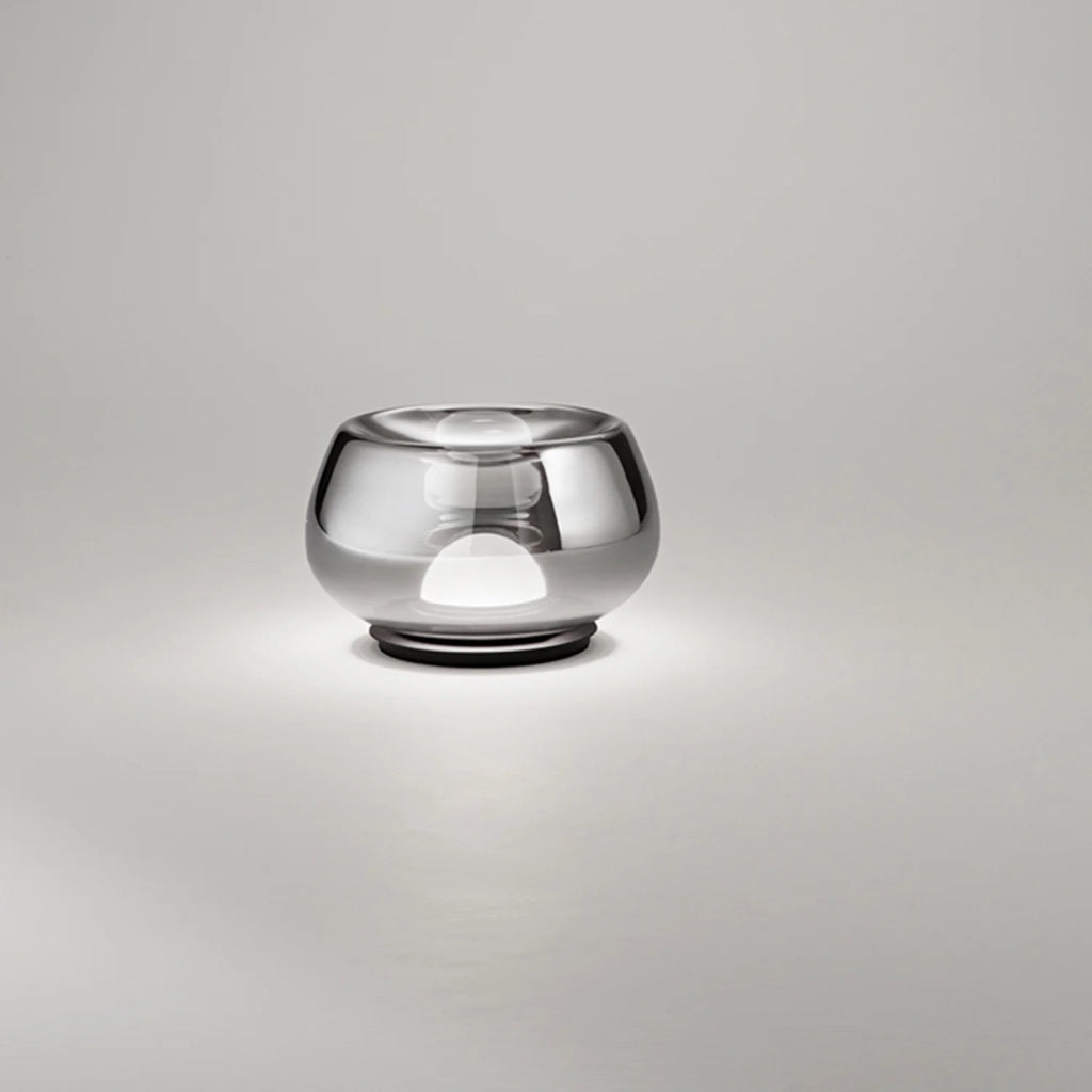 Lumetto Moderno Kave Metallo Vetro Specchiato Led 12W 3000K Dimmerabile Ip20