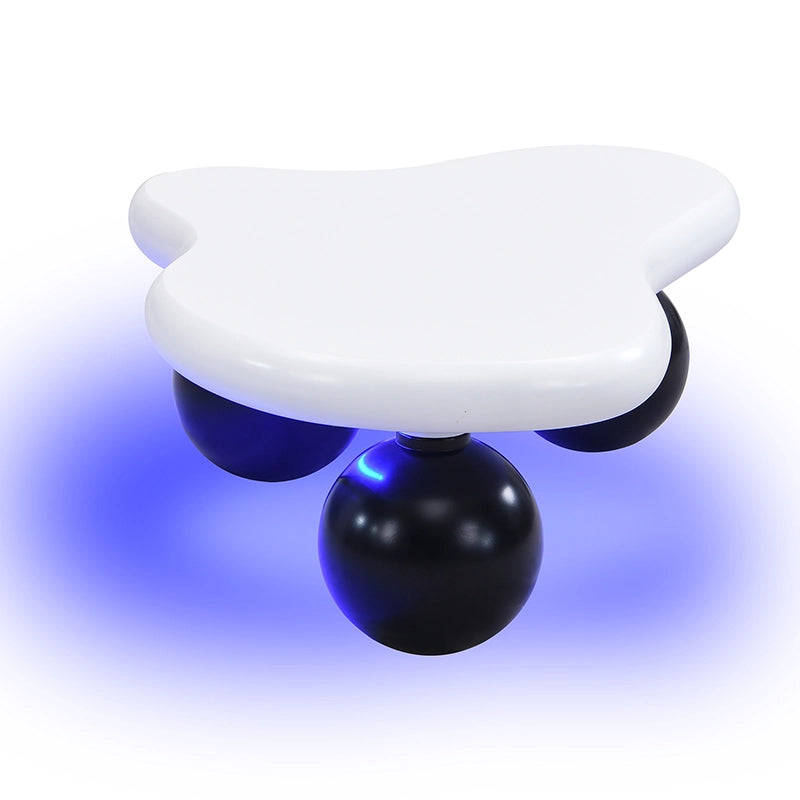 TAVOLINO Cloud 95 x 62,5 x 32 cm MDF Nero/Bianco con LED 16 colori