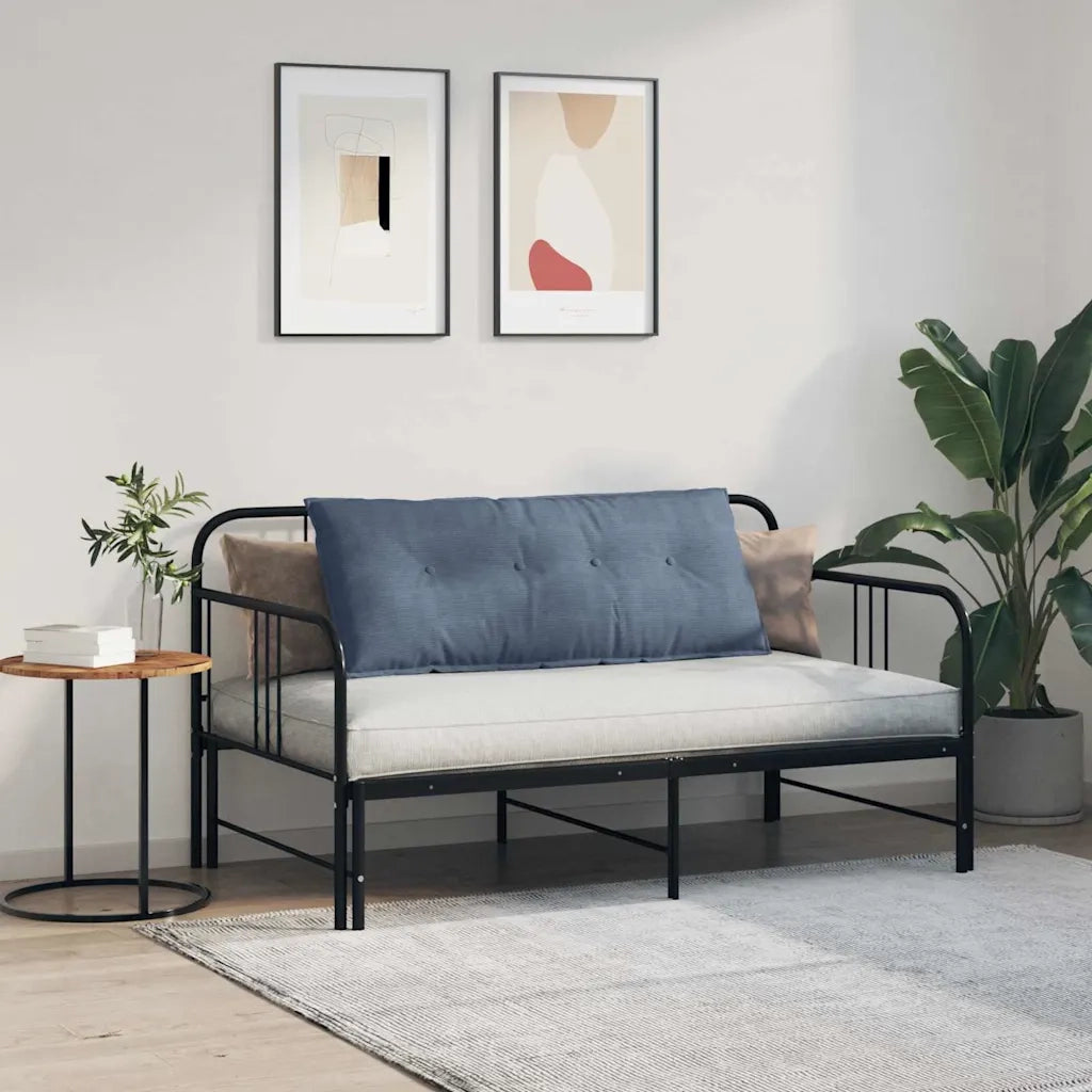 Cuscino per Schiena Blu 120 x 50 cm Tessuto in Cords