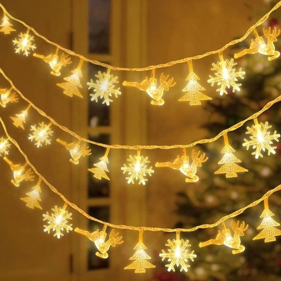 Illuminazione natalizia 6 m 40 led catena decorativa - per uso interno ed esterno
