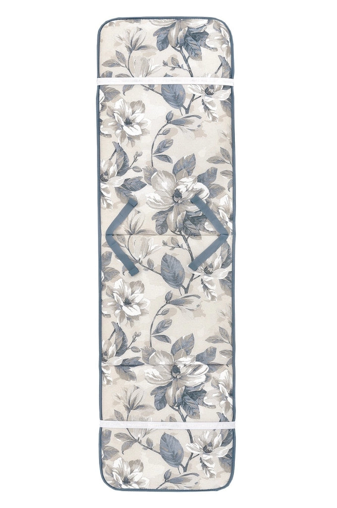 Cuscino Poltrona Sedia Sdraio Écru Fiori Vintage Morbido Materassino Reclinabile Pieghevole