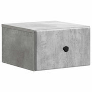 Mobiletto da notte a muro Grigio Cemento 34,5 x 33 x 20 cm