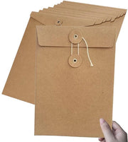 Set di 10 borse per documenti A4, borse per documenti in cartone, cartellini, buste rigide, organizzatore con chiusura, cartellino per documenti, organizzatore per carta, cartellino per presentazioni per ufficio, scuola e casa.