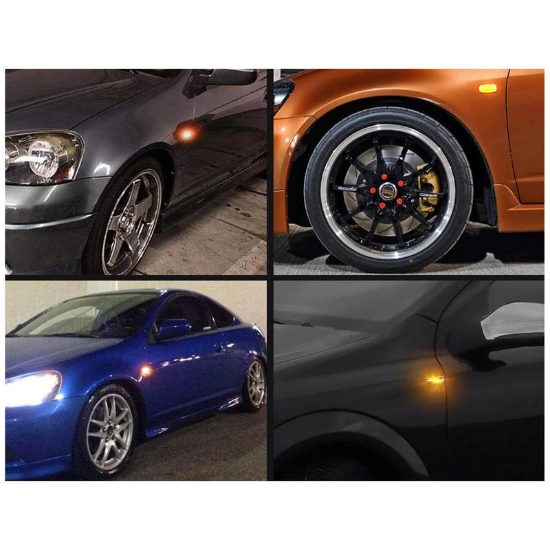 Kit Freccia Laterale a Led Side Marker Dinamica Lente Fume Honda S2000 Accord Civic Prelude CRX Fit 33801-S2A-J02