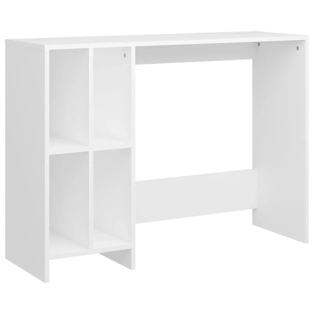 Scrivania tavolo postazione di lavoro mobile per computer studio per computer portatile legno ingegnerizzato bianco 02_0023756