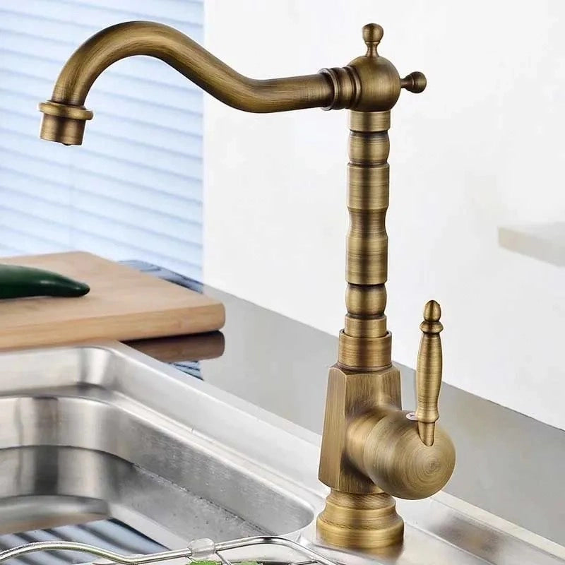 Rubinetto Da Lavabo Bona Old Gold High