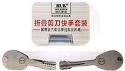 Opener a Chiusura Auto Ripiegabile - Set di 20 Punte di Sfregio a Doppia Faccia per Serramentisti