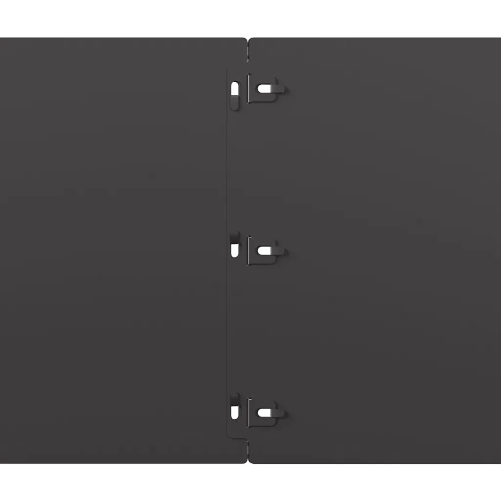 vidaXL Bordure per Prato 10 pz Nere Acciaio Laminato a Freddo