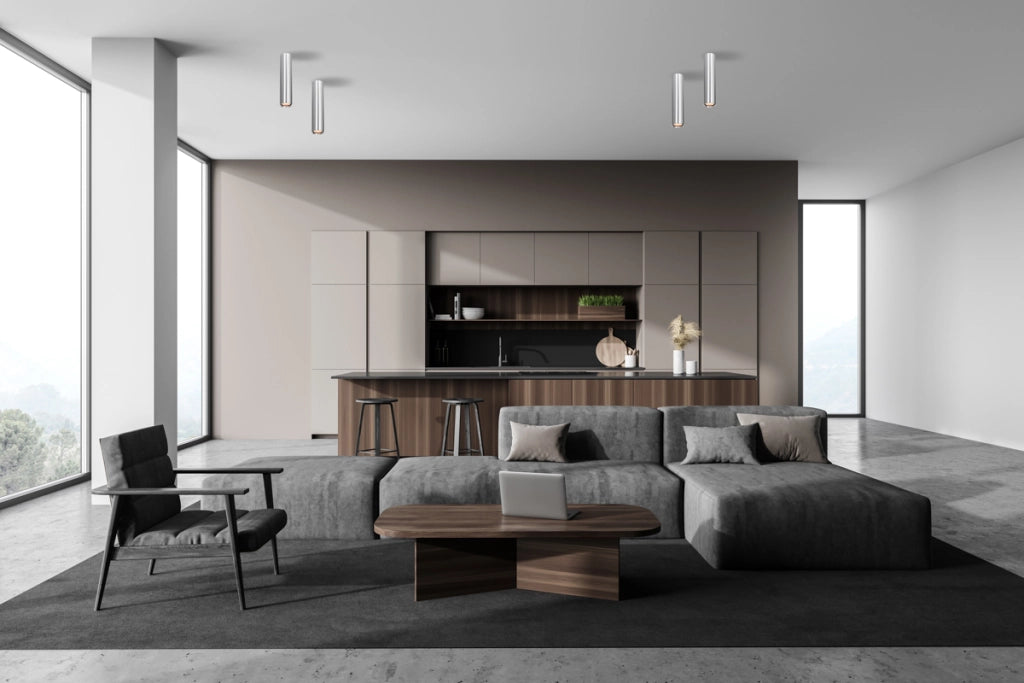 Spot soffitto tubolare alluminio 24 cm cucina GU10 10W Italux