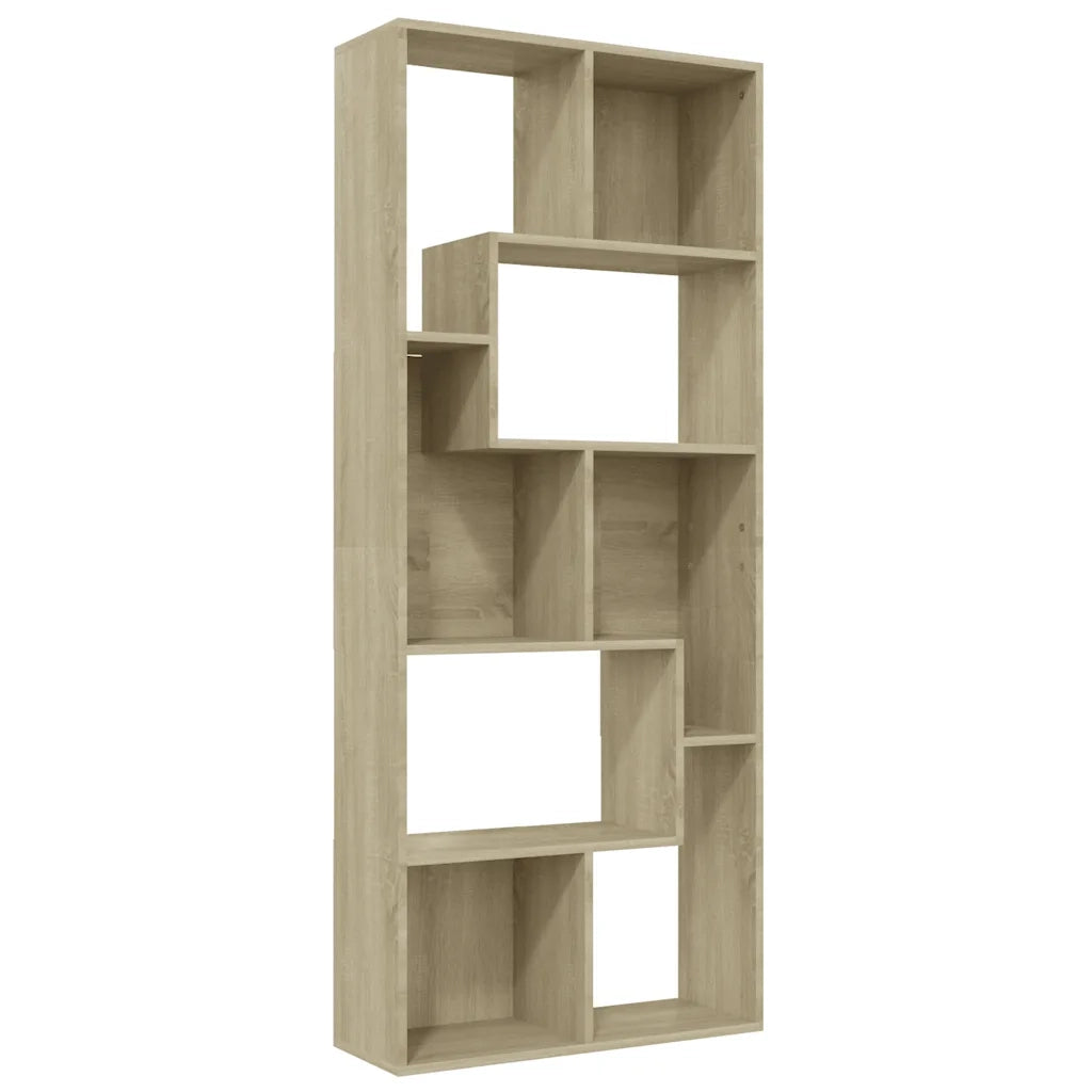 Libreria Rovere Sonoma 67x24x161 cm in Legno Multistrato 801880