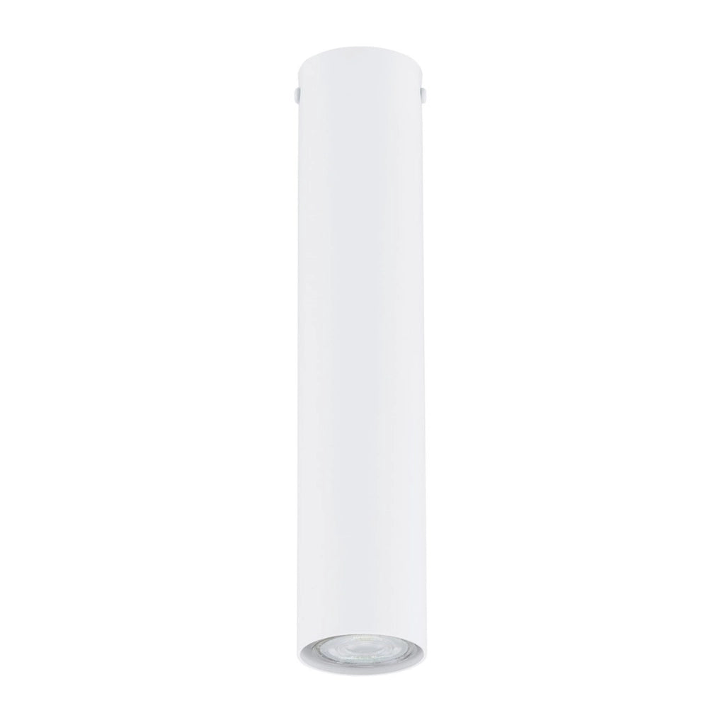 Faretto Tecno in acciaio bianco opaco