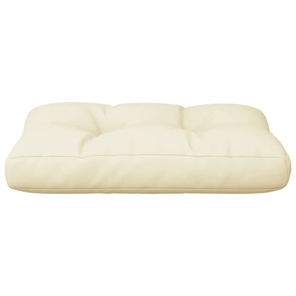 vidaXL Cuscino per Pallet Crema 50x40x12 cm in Tessuto