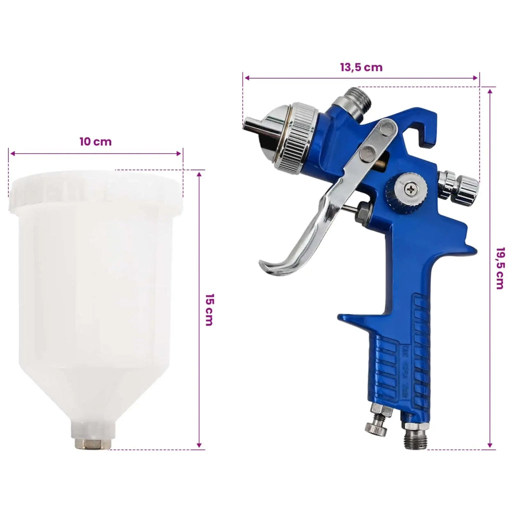 Pistola a Spruzzo HVLP con Coppa da 600 ml Ugello da 1,4 mm 42041865