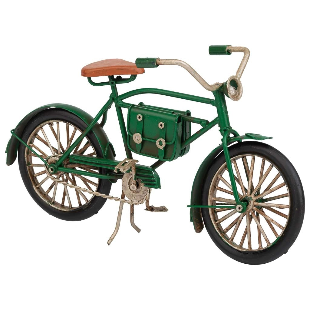 Bicicletta metallo verde 22x7x13h