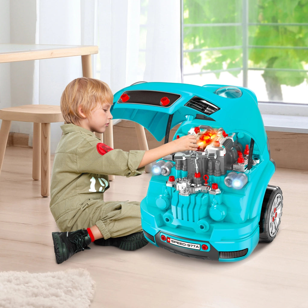 Camion Giocattolo per Bambini ¨C zephmum ¨C Nero e Azzurro, ABS e PP, 40x39x47 cm
