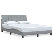 Letto matrimoniale | Letto per adulti | Giroletto senza Materasso Hanko Grigio Chiaro 120x200 cm Tessuto