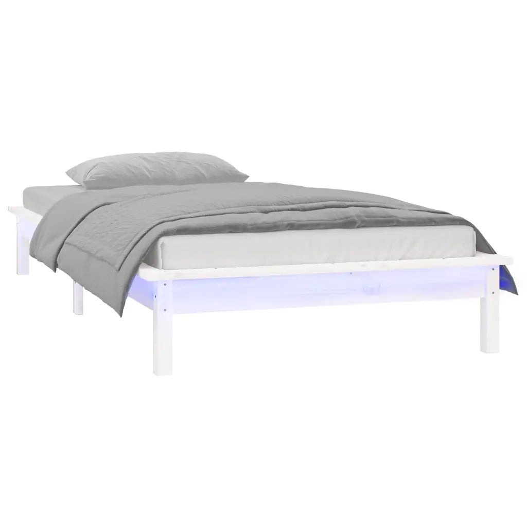 Giroletto con LED Bianco 90x190 cm 3FT Single in Legno Massello cod mxl 54102