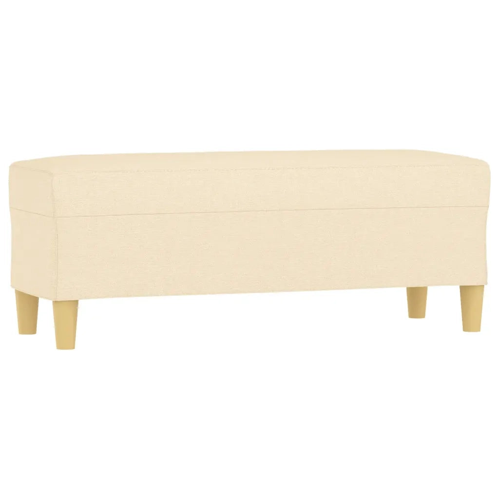 Panca Crema 100x35x41 cm in Tessuto CFW1764327