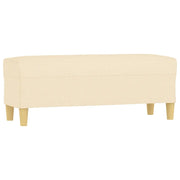 Panca Crema 100x35x41 cm in Tessuto CFW1764327