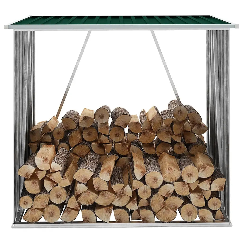 Capannone da Giardino in Acciaio Zincato 163x83x154 cm Verde 47089
