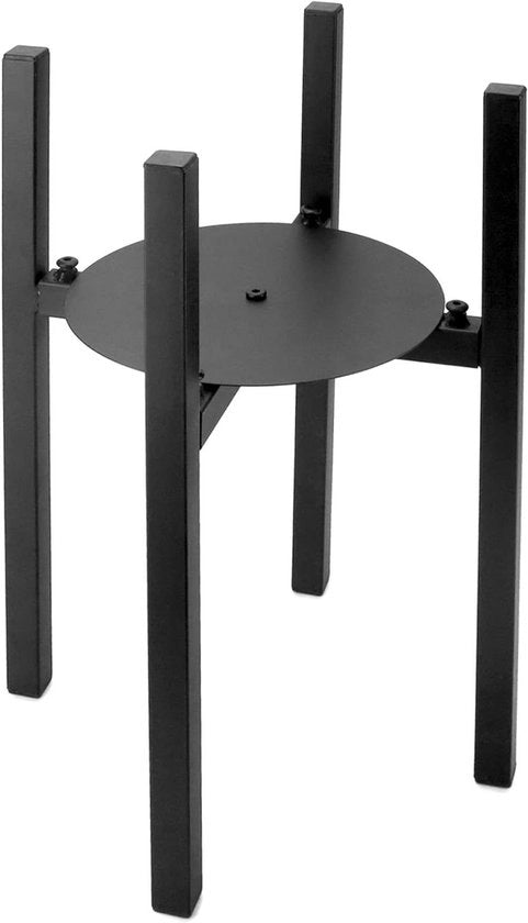 Supporto Fiori in Metallo con Larghezza Adattabile 20-30 cm per Uso Indoor e Outdoor (Nero)