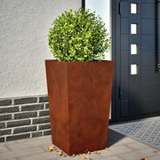 Fioriere da Giardino 2 pz 45x45x75 cm in Acciaio Corten