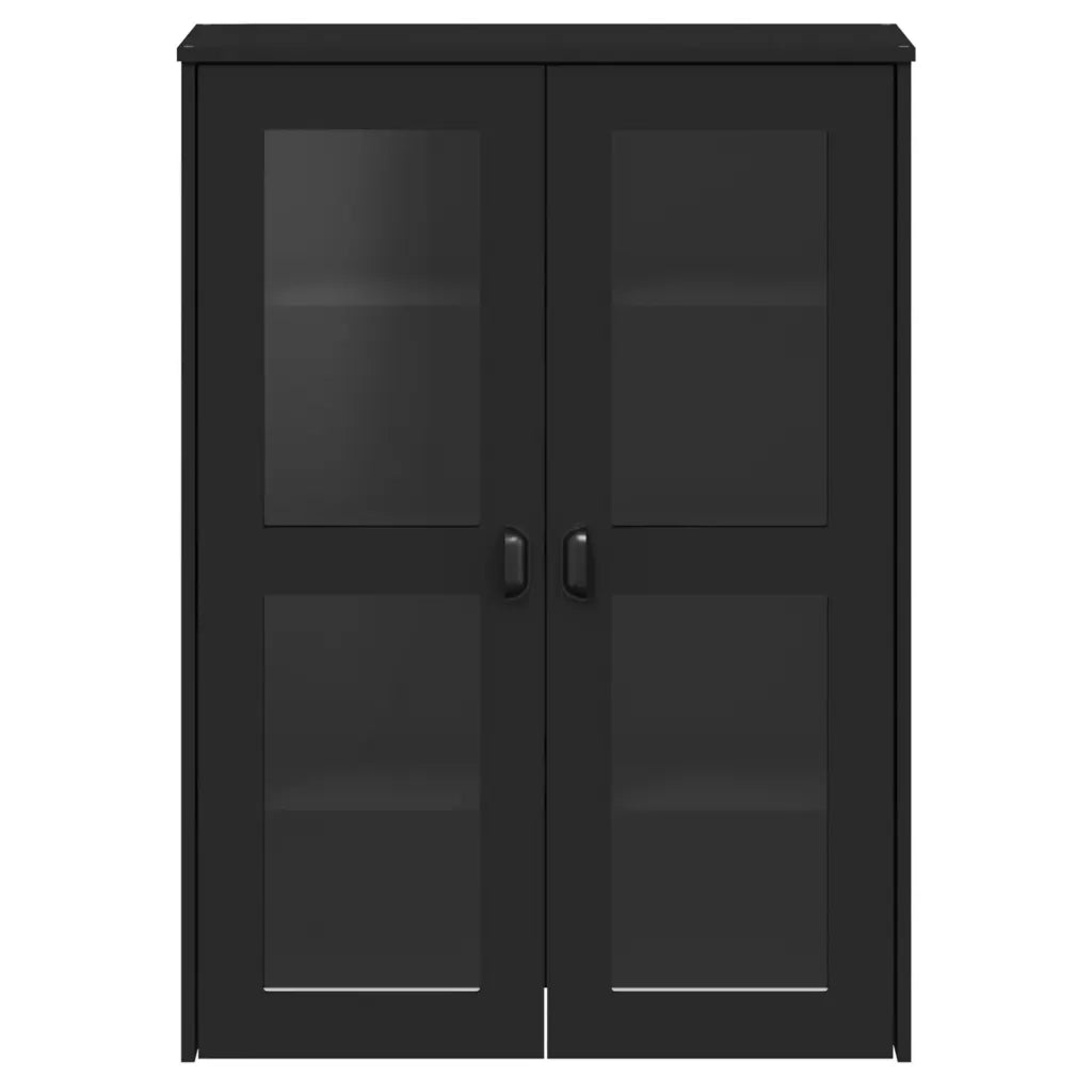 Piano per Credenza | Madia | Buffet da pranzo | Armadio da pranzo VIKEN Nero in Legno Multistrato