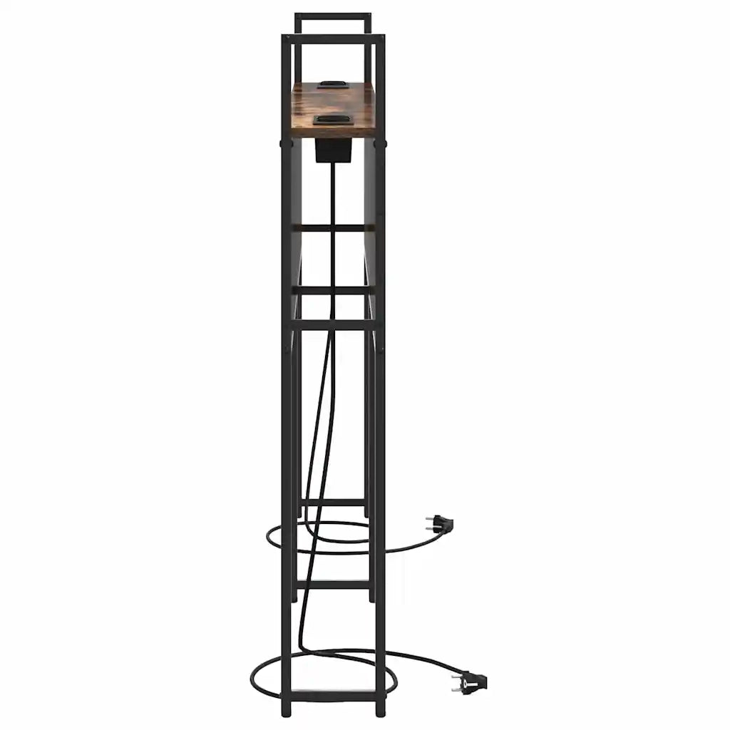vidaXL Testata contenitore Rovere fumo 160 cm Legno multistrato