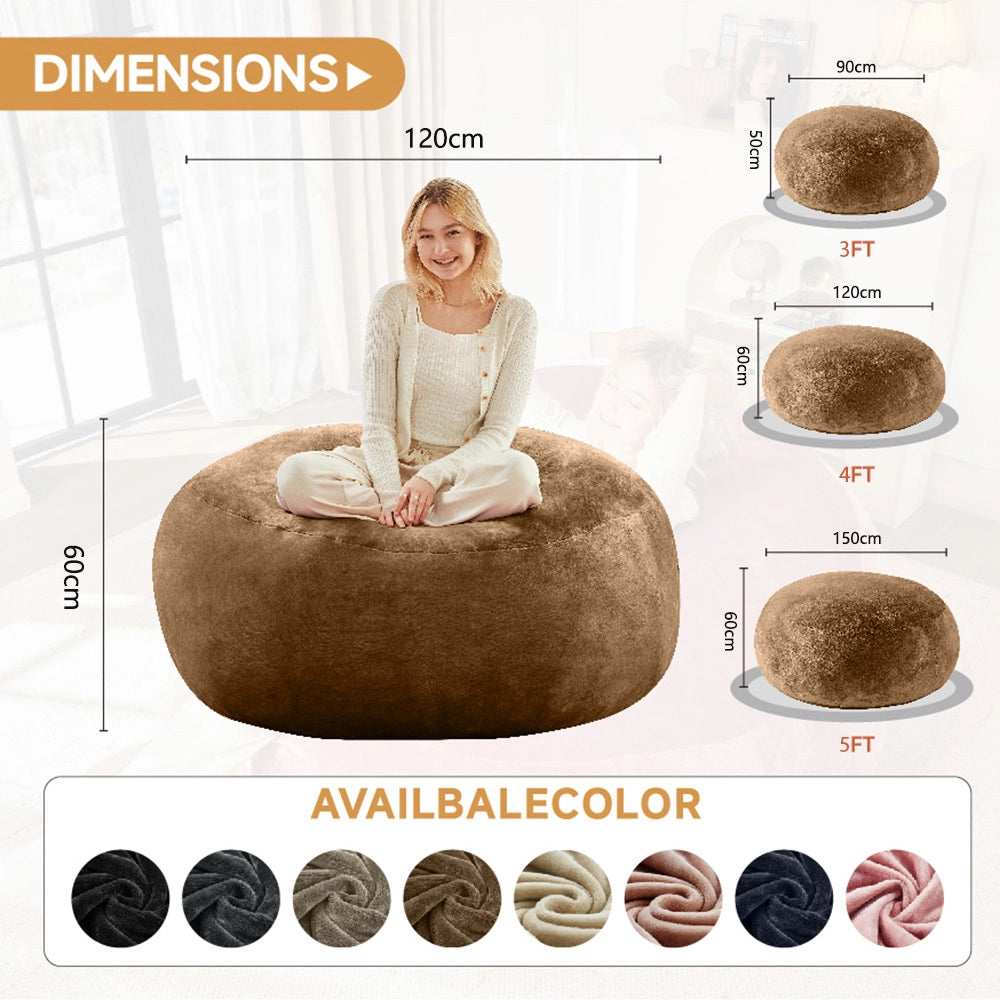 Pouf a forma di pera - Xylo - 120cm morbido per camera/balcone