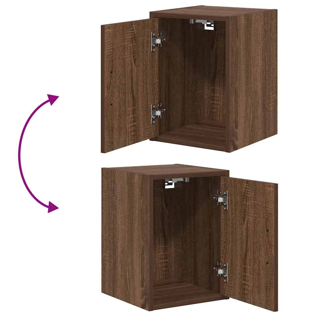 Pensili per Garage 2 pz Rovere Marrone in Legno Multistrato 860620
