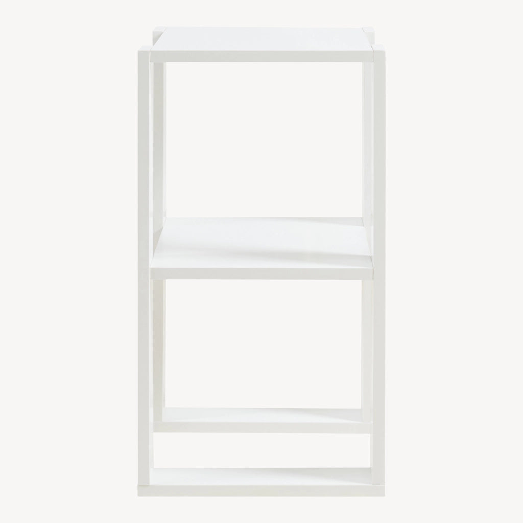 Tavolino da Divano Thyholm Scaffale Basso Multifunzionale 55x30x30 Bianco [en.casa]