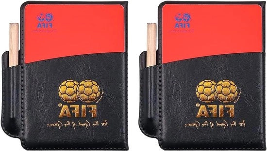 Kit di Cartelli del Giudice di Calcio - Set di Cartelli Rostri e Gialli - Accessori Sportivi