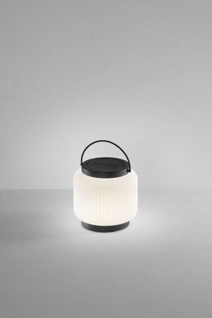 LUMETTO LED SOLARE RICARIABILE ROBIN NERO 1,2W 3000K 84LM DIMMERABILE IP54