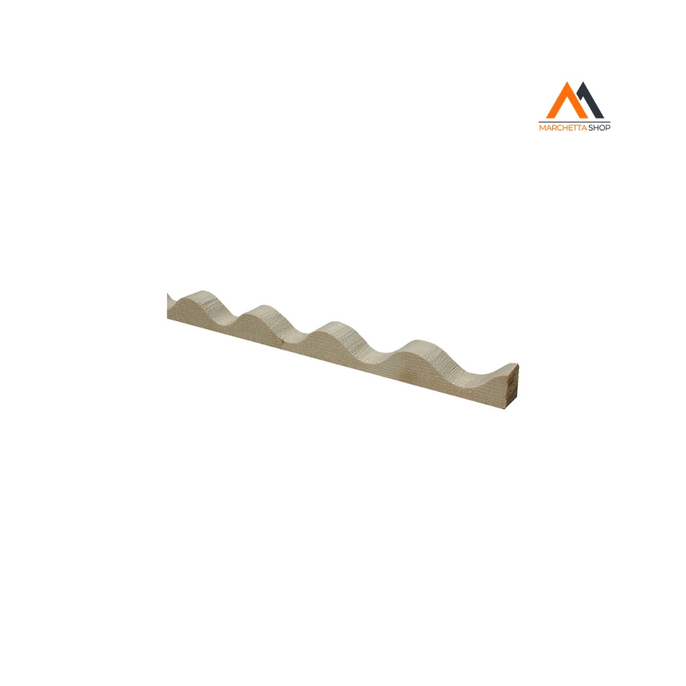 PROFILO IN LEGNO ONDULATO cm 200