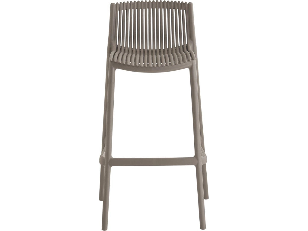 Set di 2 seggioloni impilabili in plastica "Néora" - Taupe