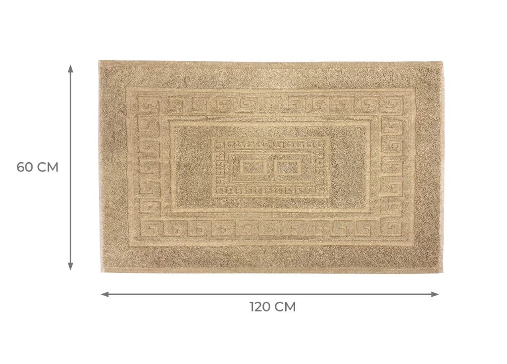 Tappeto Da Bagno Disegno Torino Colore Beige - 60x120 - Beige