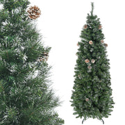Albero di Natale Artificiale con 618 Rami Innevati ¨C zephmum ¨C Supporto in Acciaio Pieghevole