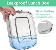 Lunch Box 1400 ML con Compartimenti in Acciaio Inossidabile Bento per Pranzo con Brodo, Contenitore Bpa-Vrij per Bambini e Adulti, Scuola Ufficio
