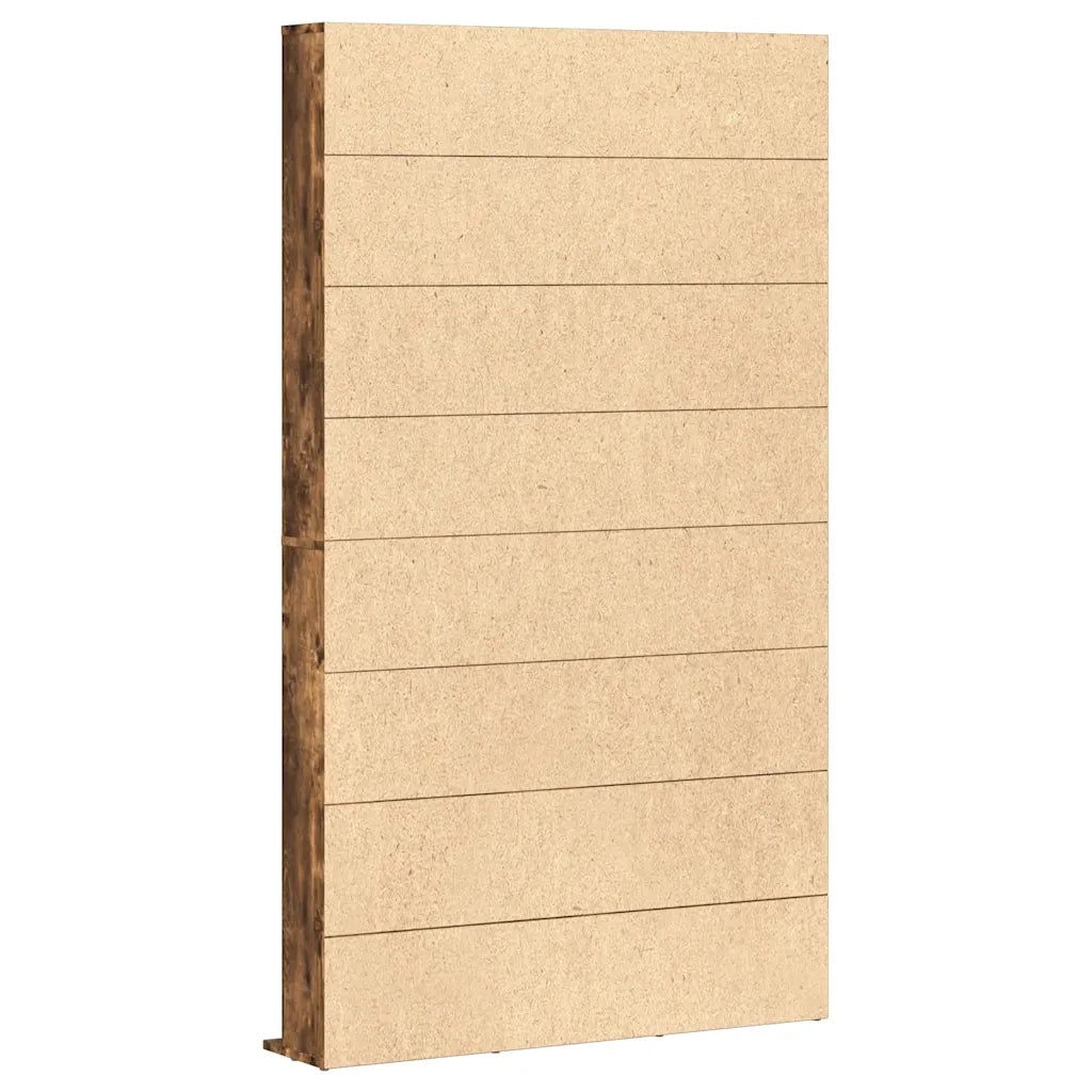 Mobile Porta CD Rovere Fumo 102x23x177,5 cm Legno Multistrato 815090