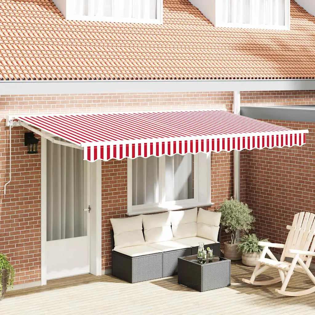 Telo di ricambio per tenda da sole Rosso e Bianco 4 x 2 m 42000501