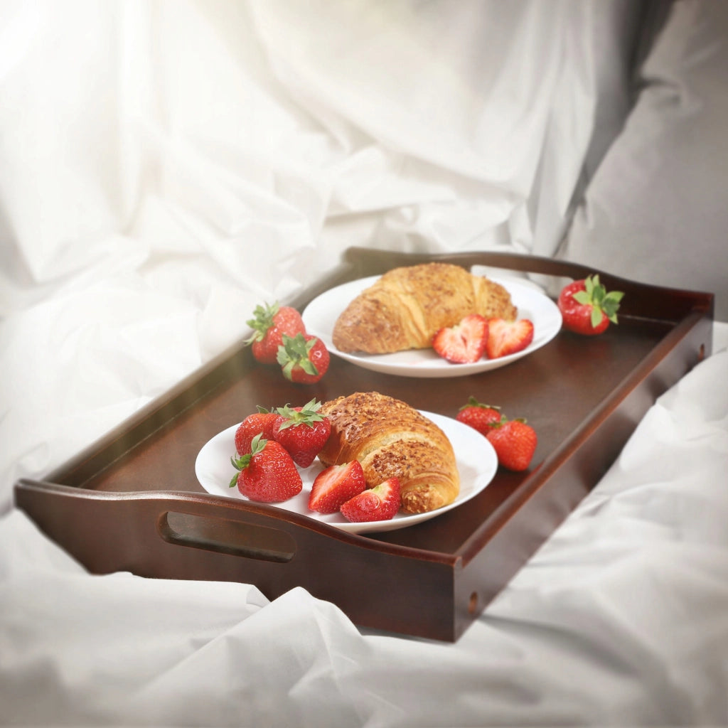 Tavolino da colazione pieghevole in legno KADAX per laptop da letto, vassoio regalo