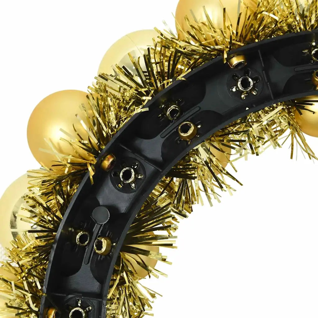 Corone di Palline di Natale 2 pcs Oro 33 x 33 x 7 cm 42019681